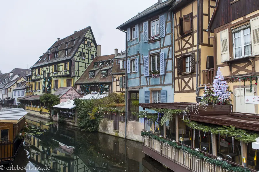 Blick über die Lauch und das weihnachtliche Petite Venise