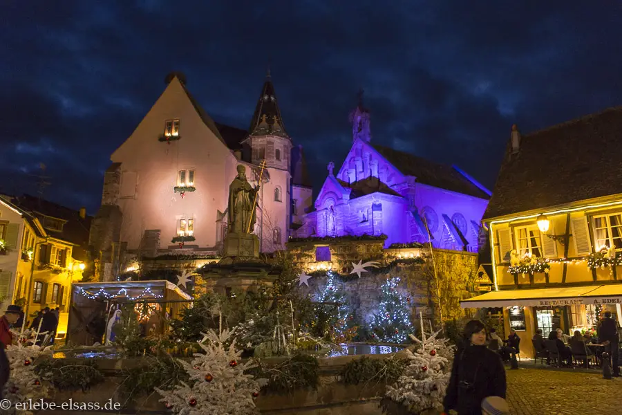 Weihnachten auf dem St-Leons-Platz in Eguisheim