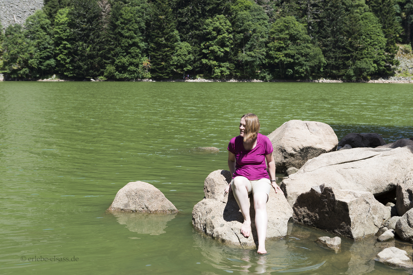 Rast am Ufer des Altenweihers