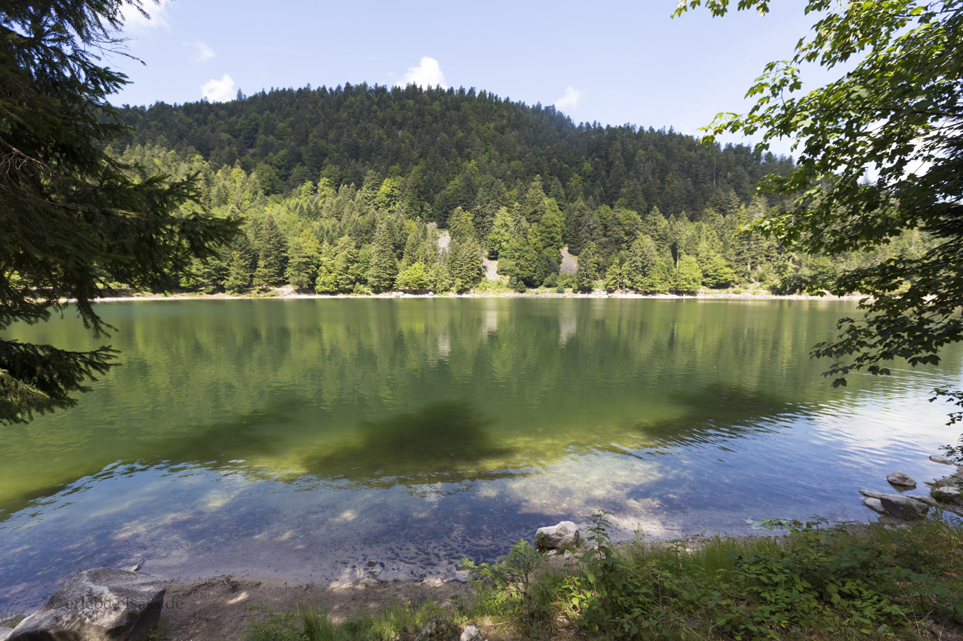 Blick auf den Lac des Corbeaux