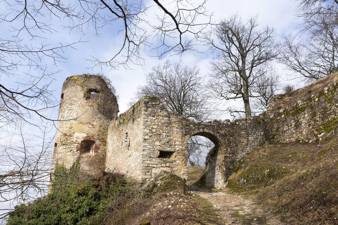 Zugang zum Château de Ferrette