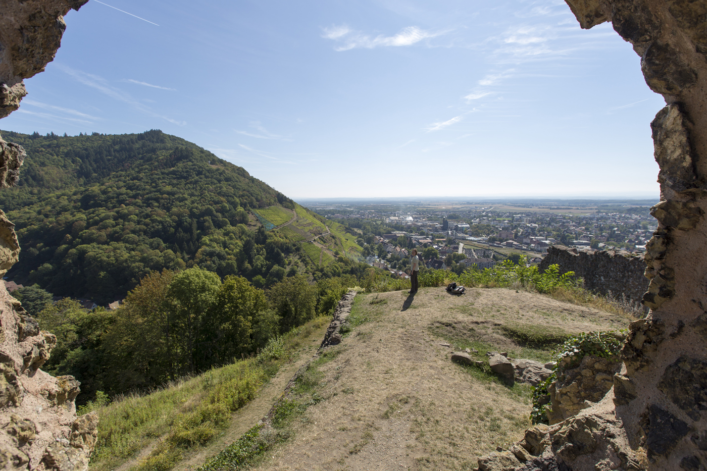 Aussicht von der Engelburg bei Thann