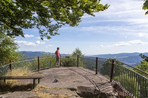 Ausblick von der Burgruine Salm