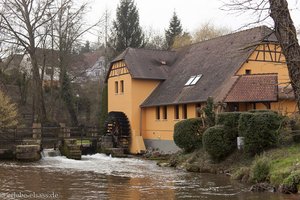 Mühlrad beim Hotel Moulin de la Walk