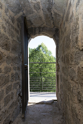 Zugang zur Aussichtsplattform vom Château Hagueneck