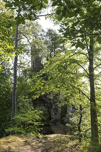Turm im Château de Hohenfels