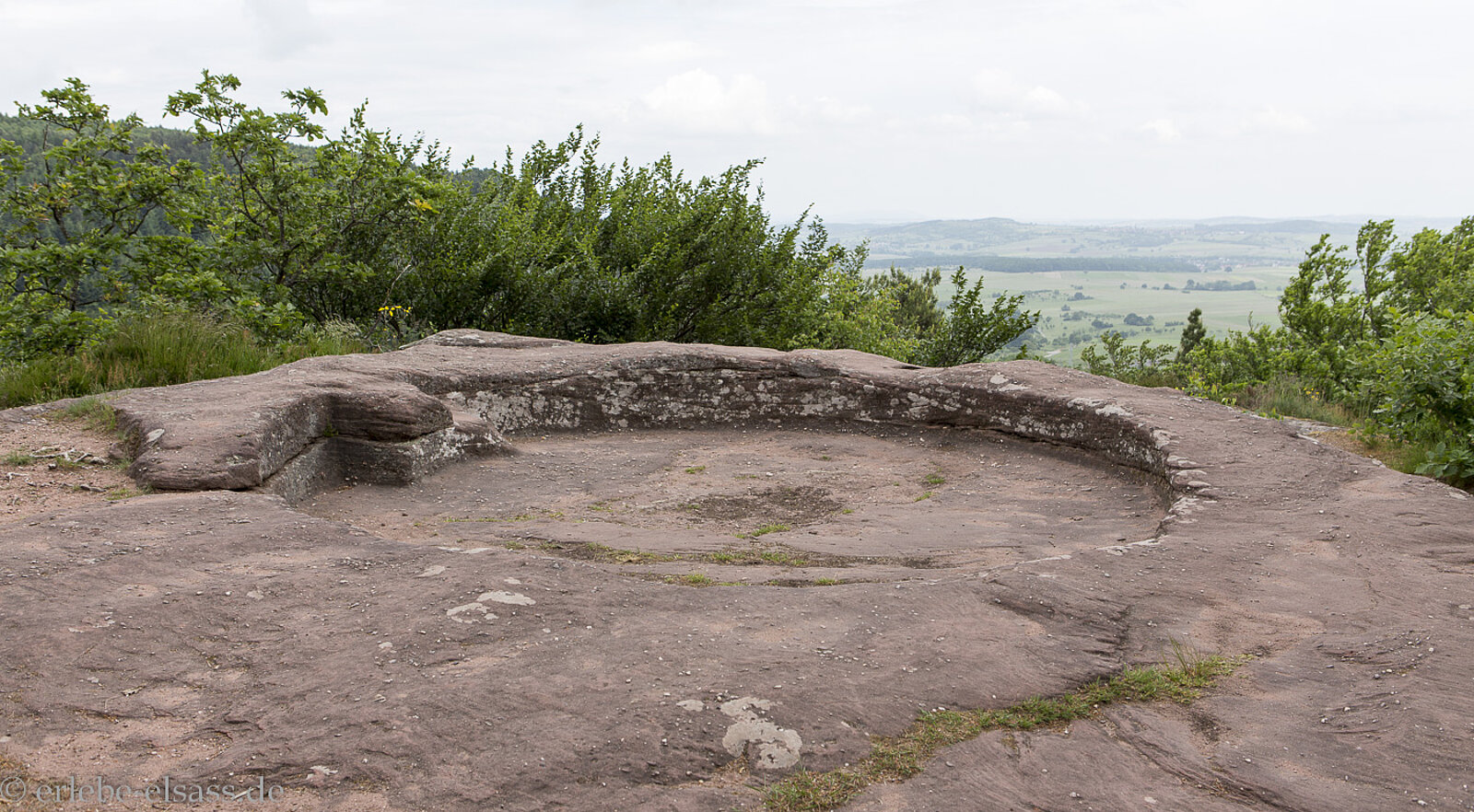 Hexenplatz auf dem Mont St. Michel im Elsass