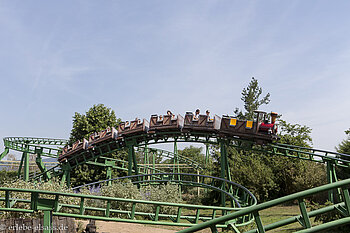Achterbahn beim Cigoland im Elsass