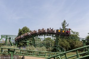 Achterbahn beim Cigoland im Elsass