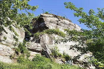 Blick auf die Ruine Löwenstein