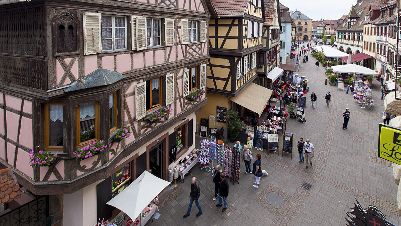 Ausblick aus dem Hotel Sainte-Odile in Obernai