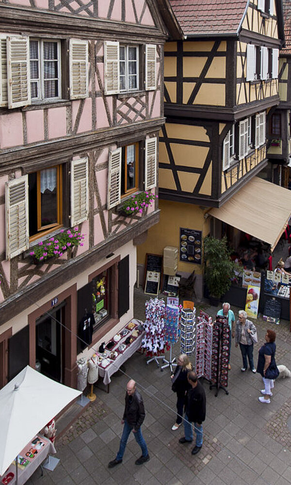 Ausblick aus dem Hotel Sainte-Odile in Obernai
