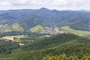 Aussicht über die Pflixbourg ins Münstertal