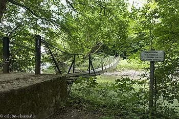 Hängebrücke über den Oberriedgraben