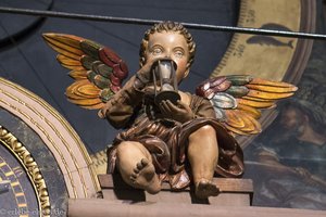 der Engel mit dem Stundenglas - astronomische Uhr vom Straßburger Münster