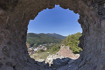 Ausblick aus dem Auge der Hexe