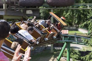 Achterbahn im Freizeitpark Cigoland bei Schlettstadt