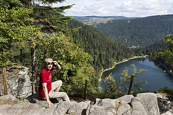 Lars auf dem Rocher du Lac