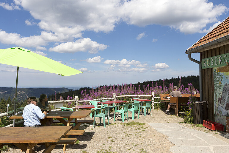 Terrasse der Auberge Gazon du Faing