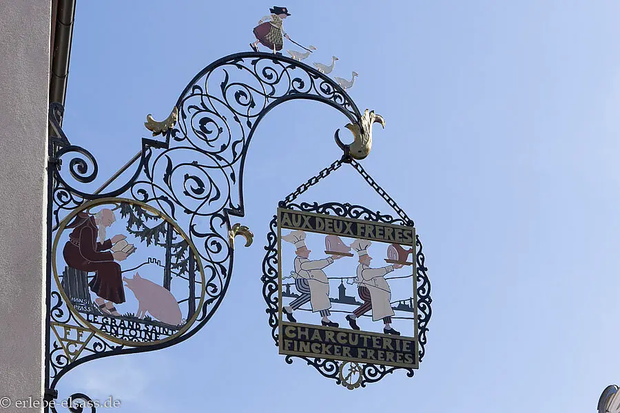 Ladenschild des Hansi in Colmar