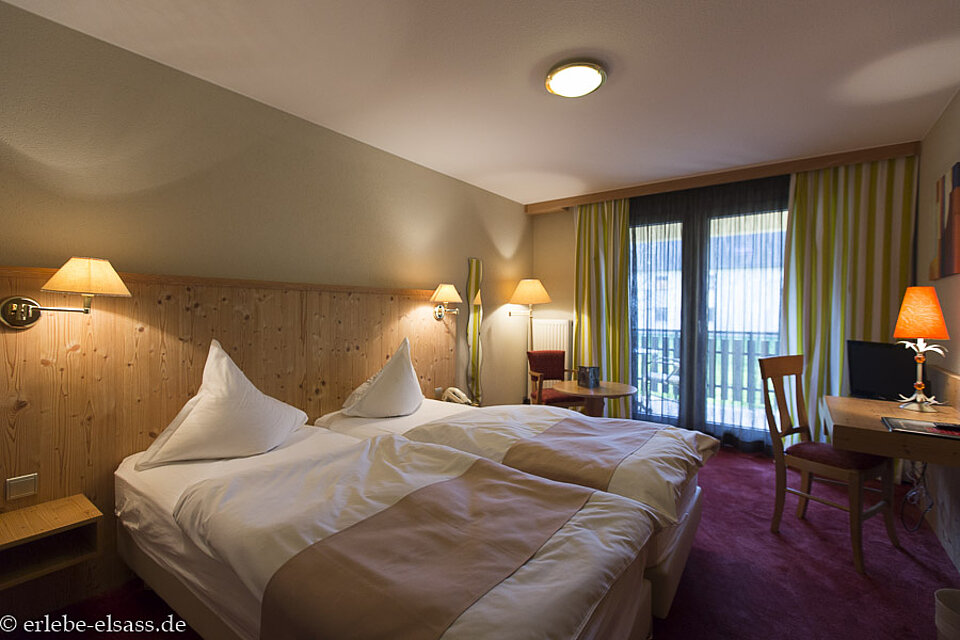 Zimmer im Hotel Moulin de la Walk bei Wissembourg im Elsass