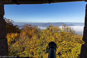 Ausblick vom Großen Bollwerk der Hochkönigsburg
