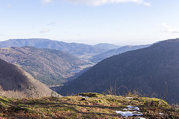 Aussicht vom Belchen ins Seebachtal