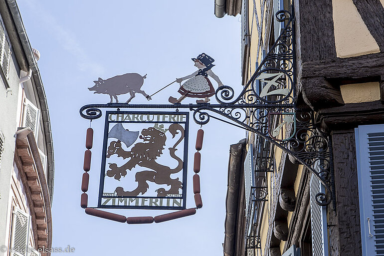 Ladenschild des Hansi in Colmar