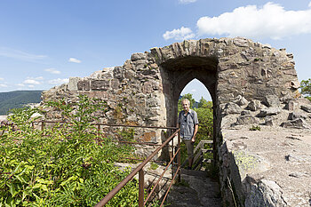 Zugang zur Burgruine Bilstein bei Kaysersberg