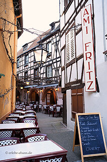 Gasse beim Hotel Caveau de l'Ami Fritz