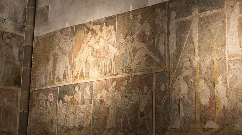 Wandmalereien in der Eglise St-Pierre-et-St-Paul