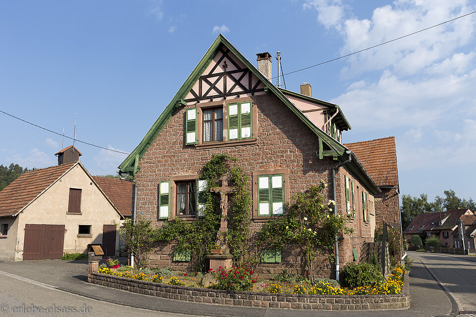 Dorfidylle in Dambach im Nordelsass