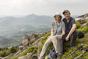 Rast auf dem Rocher de Mutzig