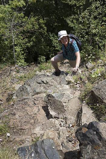 Aufstieg zur Burgruine Freundstein