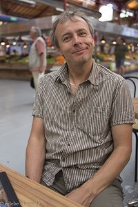 Lars in der Markthalle von Colmar