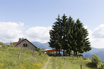 Zugang zum Ferme Auberge Gsang