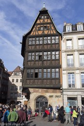 das Maison Kammerzell am Münsterplatz von Strasbourg