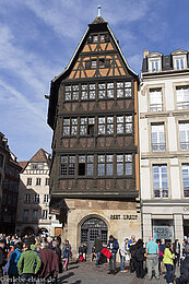 das Maison Kammerzell am Münsterplatz von Strasbourg