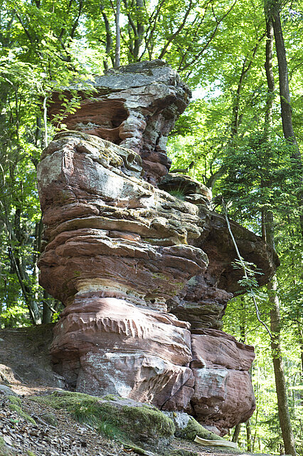 Klingelfels nahe der Burg Wasigenstein
