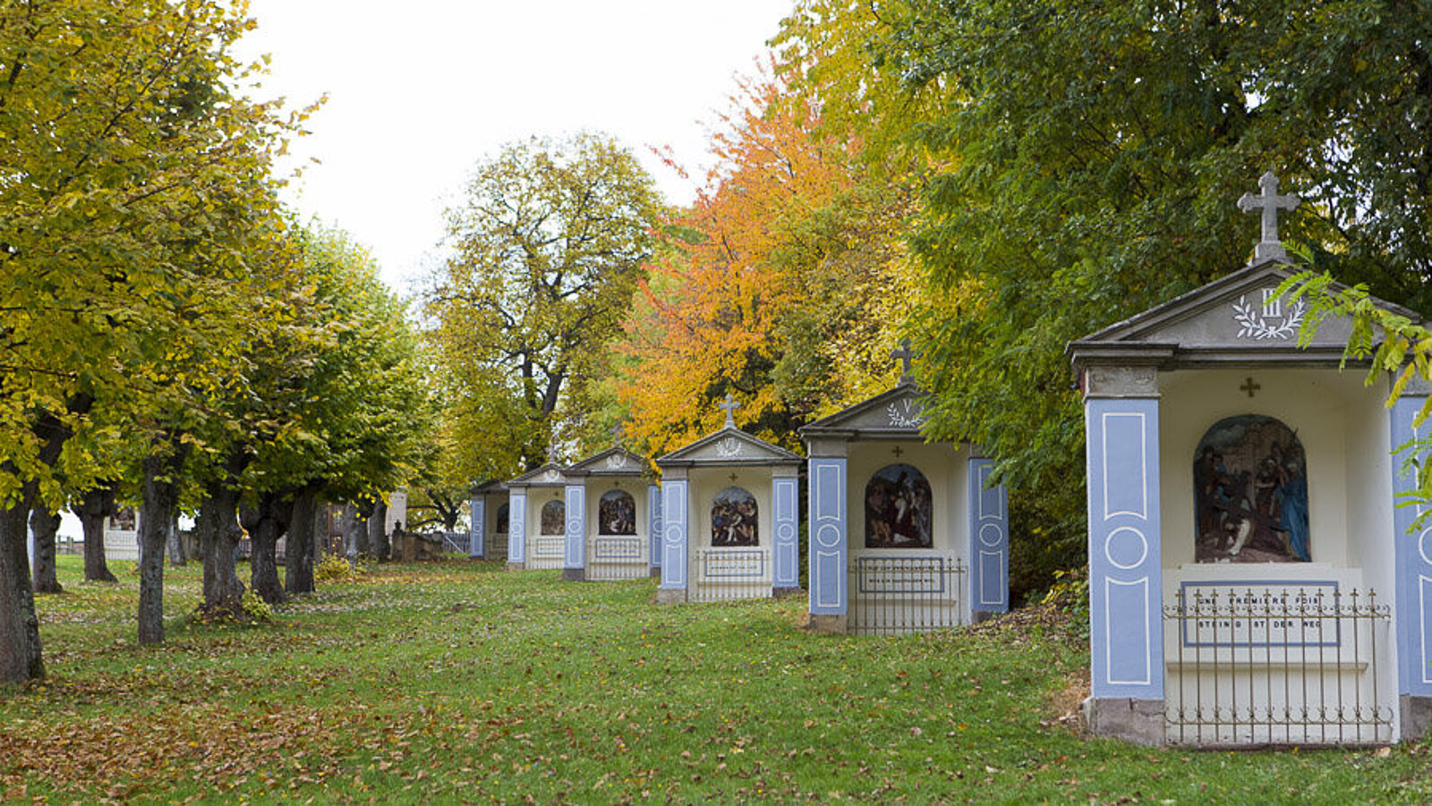 Stationenweg beim Kloster Bischenberg nahe Obernai
