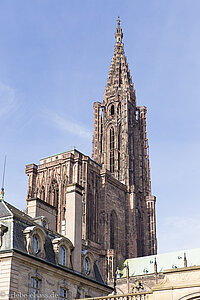 das Straßburger Münster vom Palais Rohan aus